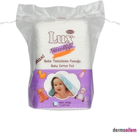 LUX maxi bebe temizleme pamuğu 60'lı
