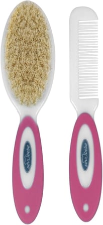 Naturel Fırça Tarak Pembe