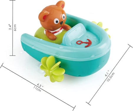 Kurmalı Yüzen Ayıcık Banyo Oyuncak Seti – Bebek ve Çocuk Küvet ve Duş Oyuncağı