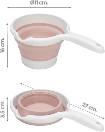 Katlanabilir Maşrapa, Katlanır Banyo Maşrapası, Akordiyon Koçero (27cmx17cmx4cm)