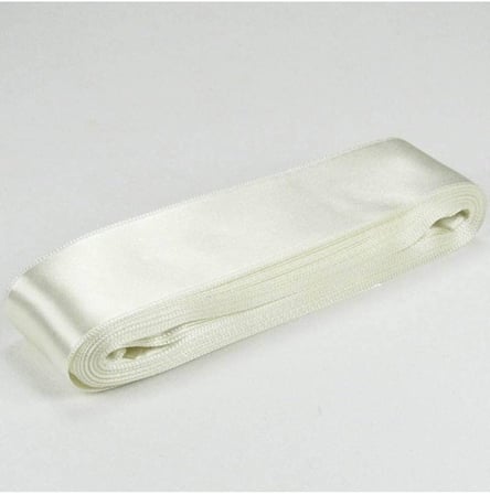 Krem Renk Saten Kurdela 4 Cm. X 10 Metre (Krem)