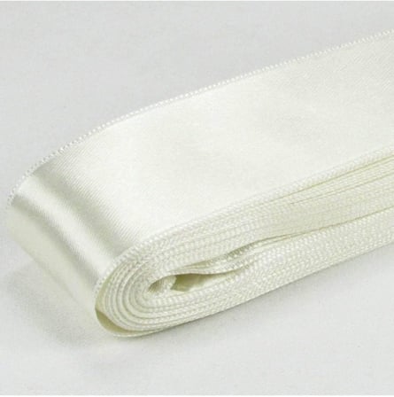 Krem Renk Saten Kurdela 4 Cm. X 10 Metre (Krem)
