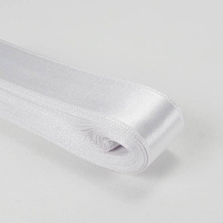 Beyaz Saten Kurdela 3 Cm. X 10 Metre