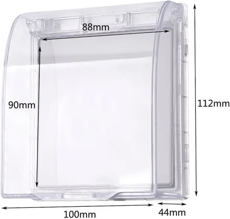 Priz Kapağı, Banyo Lavabo Islak Priz Koruma Kapağı, Sudan Koruyan Kapak, Açılır Kapanır, Priz Soket Koruyucu