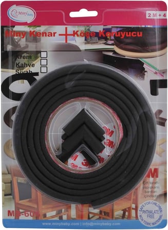 Unisex Mini Kenar Ve Köşe Koruyucu Seti, Kahverengi