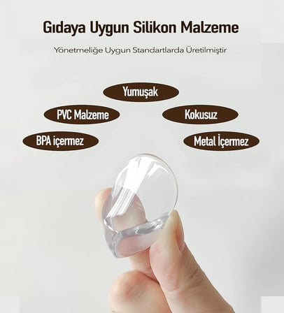® Bebek Güvenliği için Mobilya Köşe Koruyucu Keskin Masa Kenarları Kaplamak için Şeffaf Silikon Köşe Koruması Darbe ve Yaralanma Önleyici Bebekler için Köşelik Bebek Güvenlik Ürünleri (4 ADET)