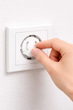 Çocuk Güvenlik Priz Koruyucu, 8 Adet Priz Tıkacı, Bebek Ve Çocuklar İçin Elektrik Prizi Koruma Kapağı, Beyaz, Koruyucu Tıkacı Seti