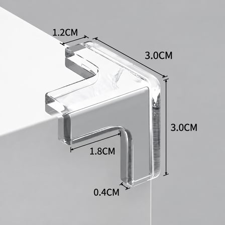 Silikon Şeffaf Masa Kenarı Koruma Aparatı | 8'li Set, Masa ve Sehpa Kenar Koruyucu