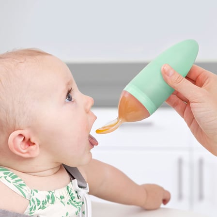 TOMY SQUIRT Silikon Mama Kaşık (Yeşil)