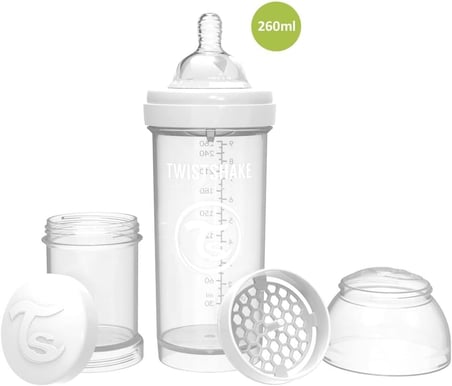 Anti-Kolik Bebek Biberonu Beyaz 2+ Ay 260 ml