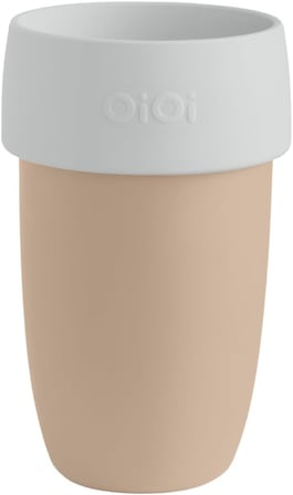 Leak Lock Sızdırmaz Silikon Bardak- Bubble Beige/Powder Grey