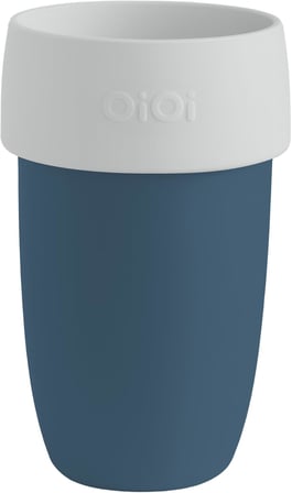 Leak Lock Sızdırmaz Silikon Bardak- Deep Blue/Powder Grey