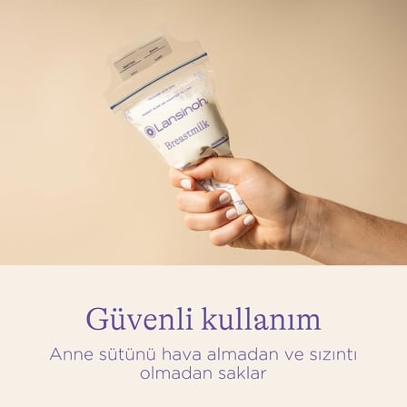 Anne Sütü Saklama Poşeti 50 adet