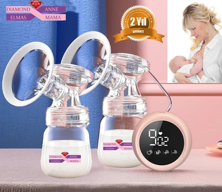 Diamond Mama Elmas Anne Elektirikli Gögüs Pompası Çiftli MZ-600T