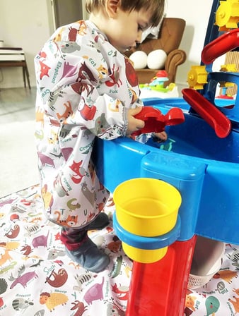 Sıvı Geçirmez Uzun Kollu Çocuk Mama Önlüğü, Etkinlik ve Aktivite Önlüğü (3-6 Yaş)