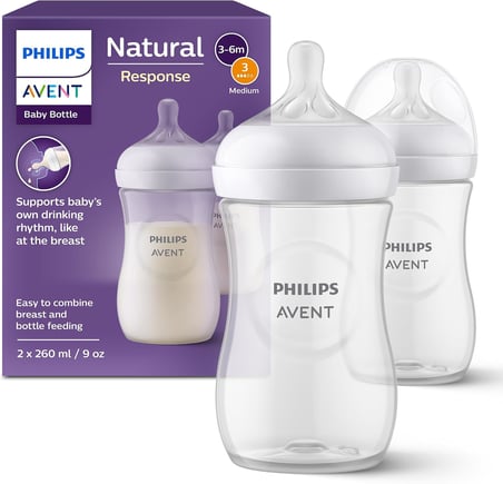 Philips Natural Response Pp 2'Li Biberon Seti, 3-6 Ay 260Ml Syc903/02