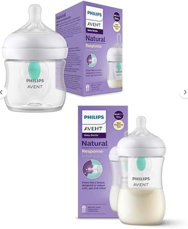 Philips Natural Response Doğal Tepkili Antikolik Valfli Pp 2'li Biberon Seti, 125ml & 260ml - Cam Değildir.