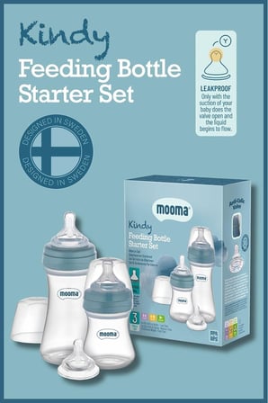 Kindy Antikolik 150 ml, 250 ml PP Biberon Başlangıç Seti, Mavi