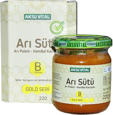 AksuVital Arı Sütü Bal Polen (B) 7.000 Mg - Çocuk 1 Paket (1 x 7000 g)