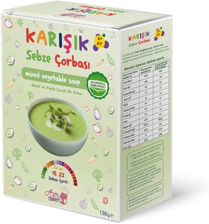 Aşçı Anne Karışık Sebze Çorbası - 6 + Ay
