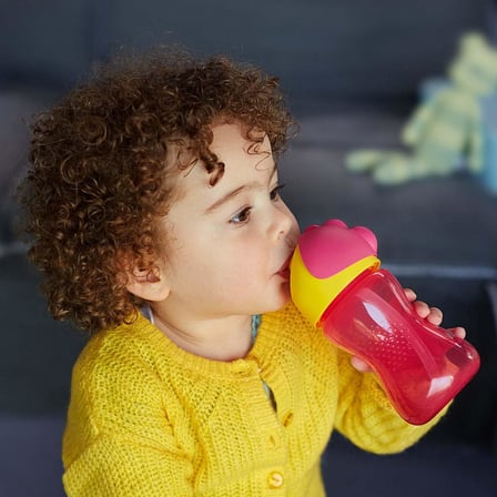 Avent Pipetli Bardak, 12 Ay+, 300 ml, Desenli, Damlatmaz, Kolay Tutuş, Bulaşık Makinesinde Yıkanabilir, BPA İçermez, Pembe, SCF798/02