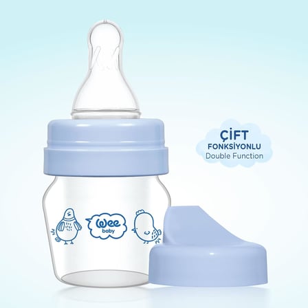 Mini Cam Alıştırma Bardağı Seti 30 ml - Mavi