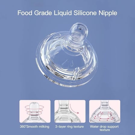 Xspring Eğitici Damlatmaz Bardak, 220ml Bebek Biberon Bardak, 360° Tutma Kulplu Dereceli Bebek Bardaks, Yumuşak Uçlu Öğrenme Bardaks, 6 Aydan Büyük Bebekler için (Mavi)