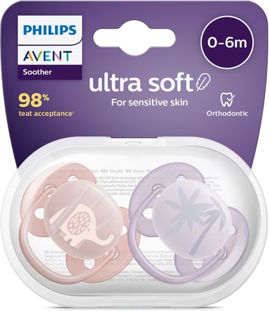 Philips SCF091/09 Ultra Soft 0-6 Ay 2li Kız Emzik
