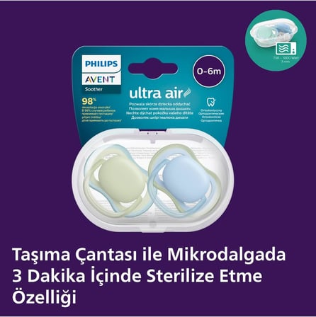 Philips Ultra Air Emzik 0-6 Ay 2'Li Scf085/21