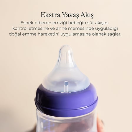 Natural Wave Biberon Emziği Ekstra Yavaş Akışlı (0 Ay)
