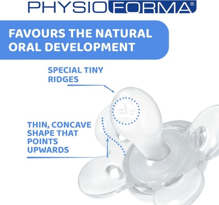 PhysioForma Comfort Silikon Emzik (16-36 Ay, 2'li), Mavi
