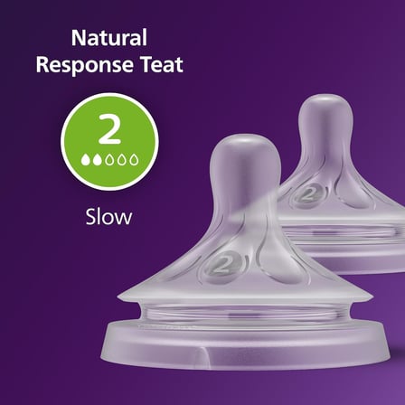 Philips Doğal Tepkili Natural Response 2'Li Biberon Emziği No:2 0 Ay