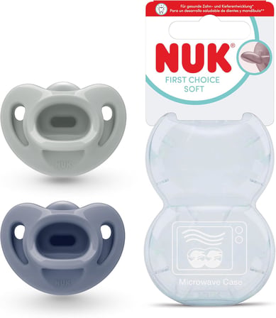 FC Soft%100 Silikon 2'li Emzik, Yeşil/Mavi