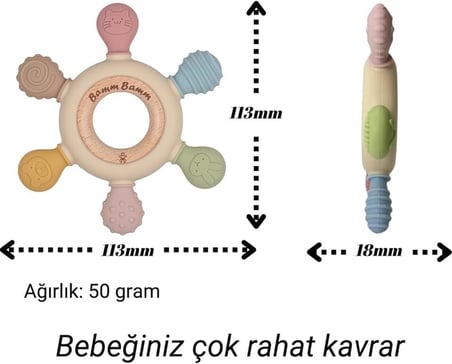 Diş Kaşıyıcı Silikon Hafif ve Rahat Kavranır