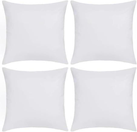 4 Adet Fermuarlı Kırlent İç Astarı 5 Ebat Kırlent İçi Yastık Kılıf Astar Milt- 40X40