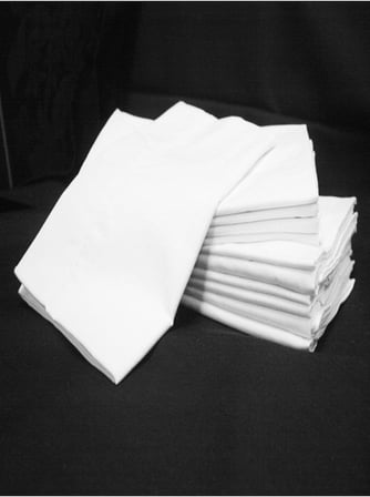 DENİZLİ ÇEYİZ 10'lu Pamuklu Beyaz Fermuarlı 50x70 Cm Iç Yastık Kılıfı