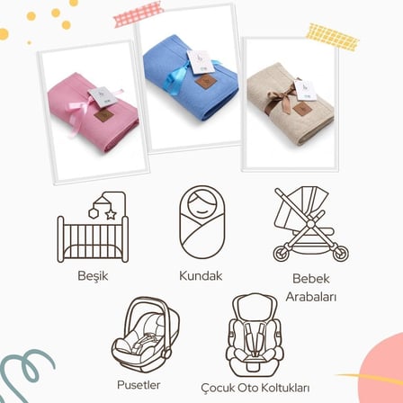 Lttle Dedi Dua Yumuşak Örme Bebek Battaniyesi, Oeko-Tex 100 Sertifikalı - Hipoalerjenik ve Isı Düzenleyici - Lüks Konfor, Nefes Alabilen Yapılı Çocuk Örtüsü, Mavi 80X100 cm