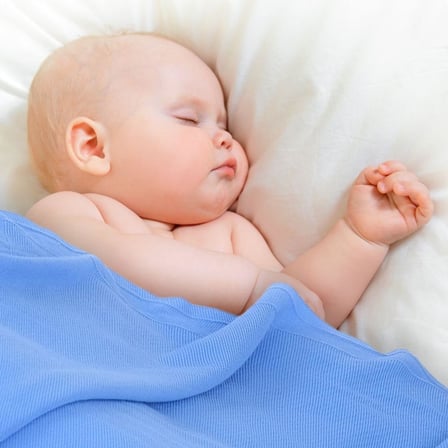 Lttle Dedi Dua Yumuşak Örme Bebek Battaniyesi, Oeko-Tex 100 Sertifikalı - Hipoalerjenik ve Isı Düzenleyici - Lüks Konfor, Nefes Alabilen Yapılı Çocuk Örtüsü, Mavi 80X100 cm
