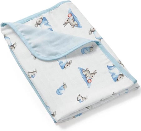 Bébé Lapin Çift Kat Müslin Battaniye