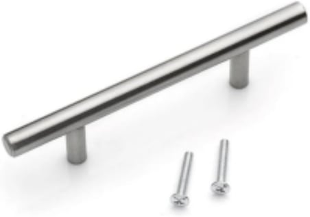 Paslanmaz Metal Kulp, Inox Dolap Çekmece Mobilya Kulbu, TV Ünitesi Yatak Odası Vestiyer Mutfak için (160 mm)
