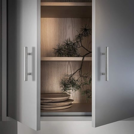 Paslanmaz Metal Kulp, Inox Dolap Çekmece Mobilya Kulbu, TV Ünitesi Yatak Odası Vestiyer Mutfak için (160 mm)