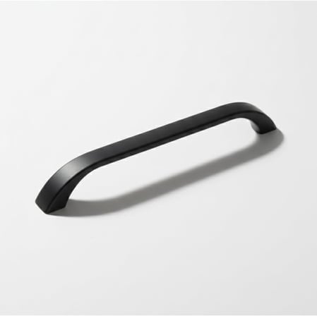 Göksu Siyah Metal Mutfak Dolap Kulpları, Çekmece Kapak Kulbu, Mobilya Kulp (96 mm, Adet, 1)