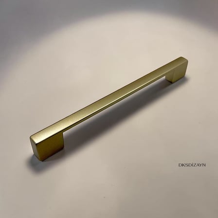 5 ADET Nergis Mat Altın Dolap Kulpu – 4 Delikli Çift Ölçülü Metal Mobilya Kulpu (96–128/160–192/224–256 mm) (96-128mm)