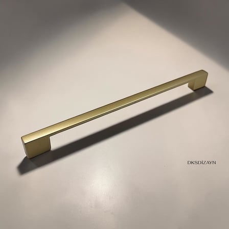 5 ADET Nergis Mat Altın Dolap Kulpu – 4 Delikli Çift Ölçülü Metal Mobilya Kulpu (96–128/160–192/224–256 mm) (96-128mm)