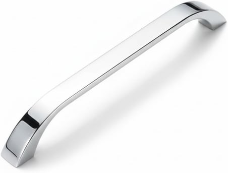 Göksu Krom Metal Mutfak Dolap Kulpları, Çekmece Kapak Kulbu, Mobilya Kulp (160 mm, Adet, 1)