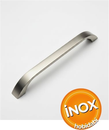Göksu 10 Adet İnox Metal Mutfak Dolap Kulpları, Çekmece Kapak Kulbu, Mobilya Kulp (96 mm)