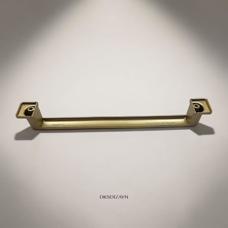 5 ADET Aysima Mat Altın Dolap Kulpu 160 mm – Metal Sağlam Yapı Modern Mobilya Kulpu