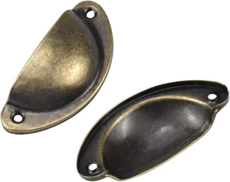 Xspring Vintage Dolap Kulpu, 12 Adet Dayanıklı ve Sağlam Dolaplar ve Çekmeceler için Bronz Vintaj Mobilya Kapı Çekmece Kolu, Raflar ve Gardırop için Vida ile Birlikte