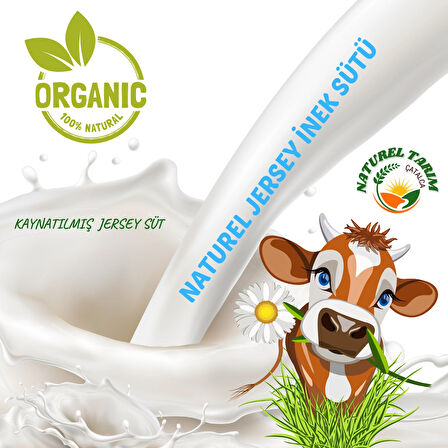 NATUREL JERSEY İNEK SÜTÜ KAYNATILMIŞ ( 4 LİTRE )