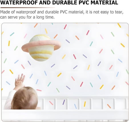 Xspring Duvar Çıkartmaları, Çocuklar İ̇Çin 8'Li Set Diy Ev Dekorasyonu, Çıkarılabilir Renkli Çıkartmalar, Bebek Odası, Yatak Odası, Oturma Odası, Oyun Odası İ̇Çin (Konfeti)